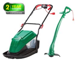 Qualcast - Corded Hover Mower 1600W And Trimmer 320W